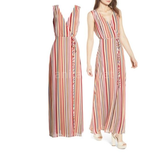 Wayf Dresses & Skirts - WAYF Bobby Wrap Maxi Dress